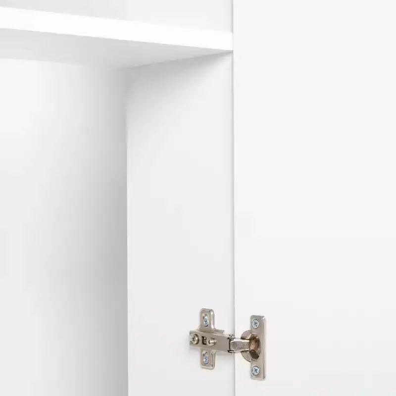 Armoire de rangement murale peu profonde blanche