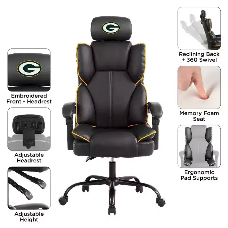 Fauteuil de bureau des Packers de Green Bay