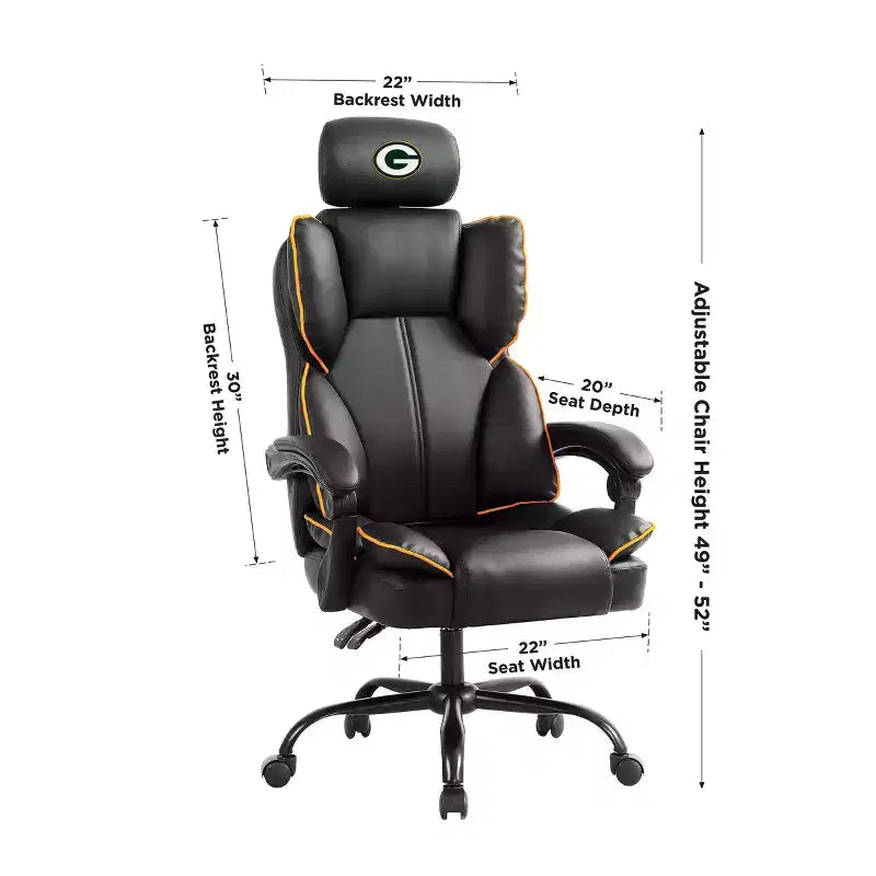Fauteuil de bureau des Packers de Green Bay