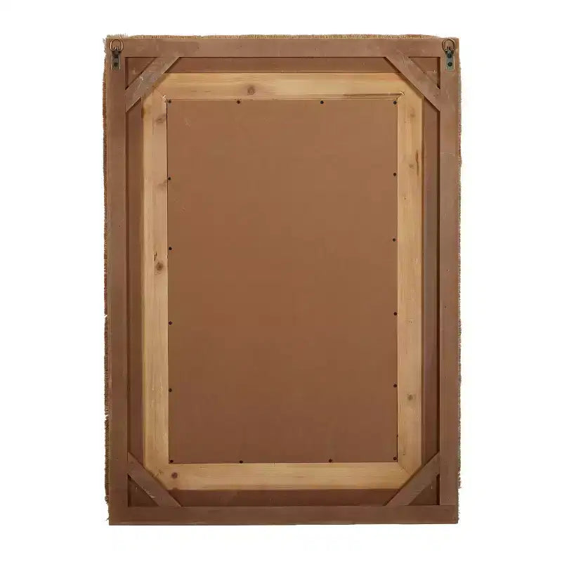 Miroir mural rectangulaire en bois de Bohême