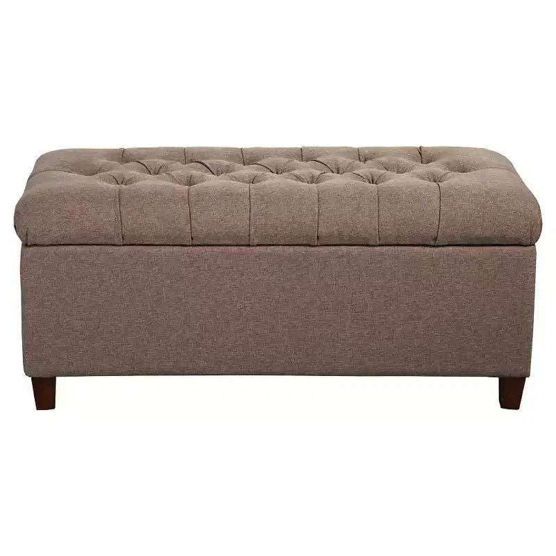 Banc de rangement capitonné