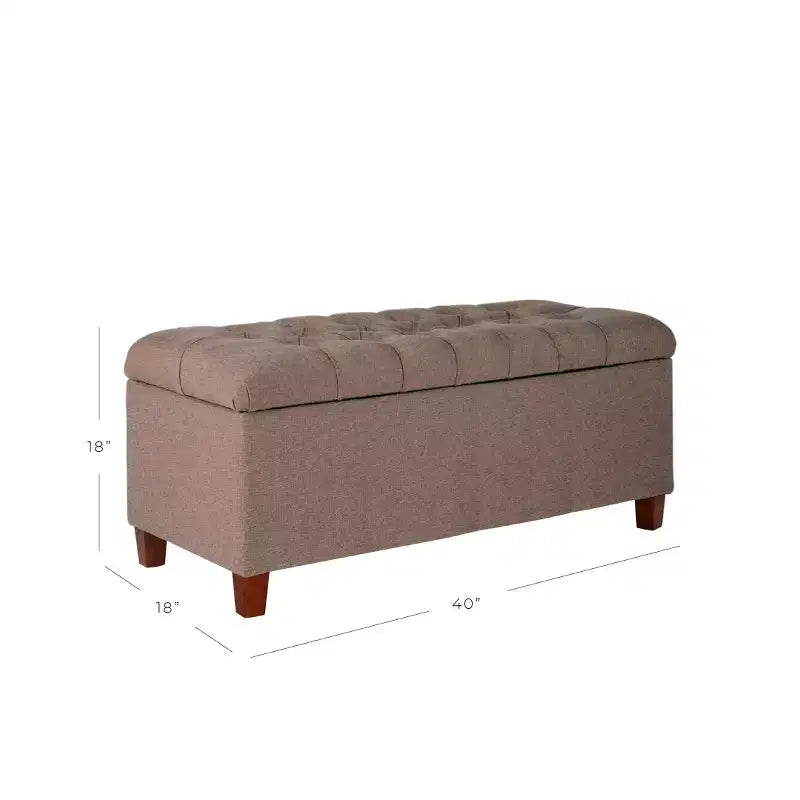 Banc de rangement capitonné