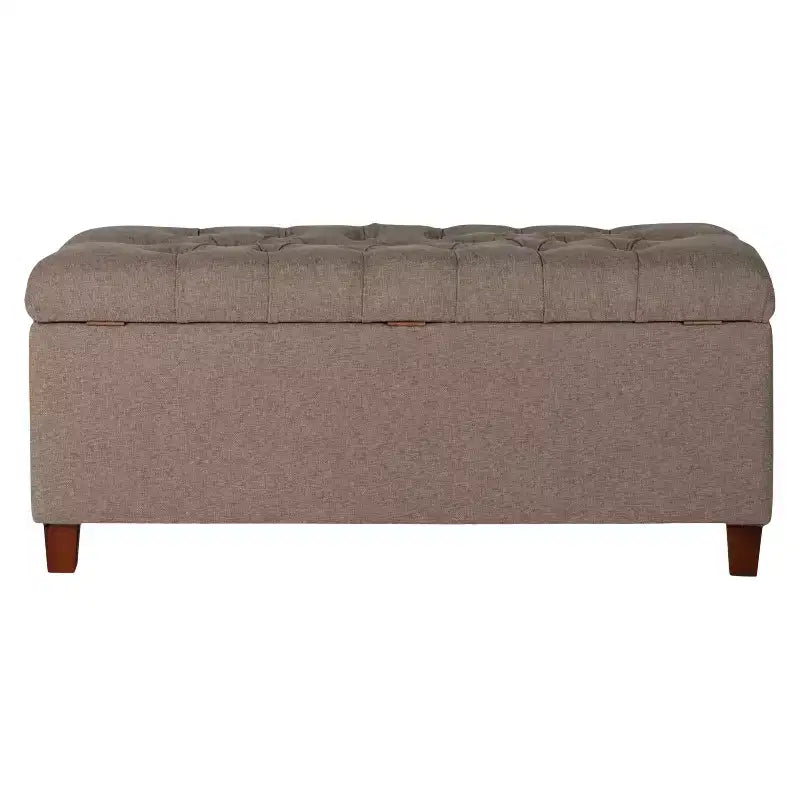 Banc de rangement capitonné