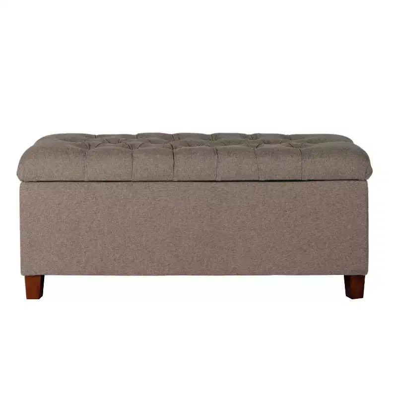 Banc de rangement capitonné
