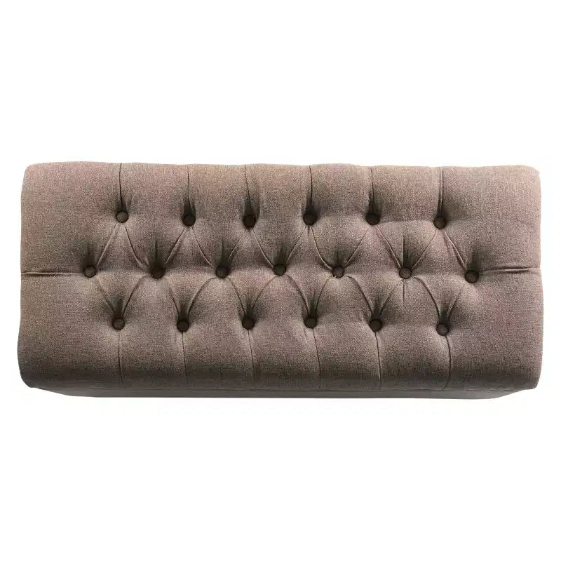 Banc de rangement capitonné