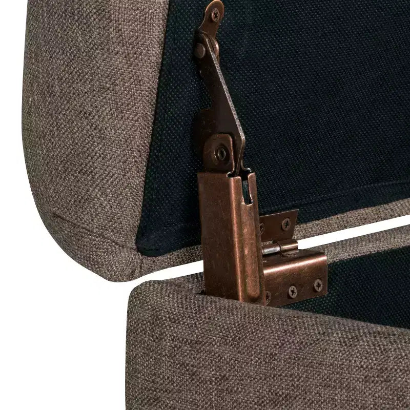 Banc de rangement capitonné