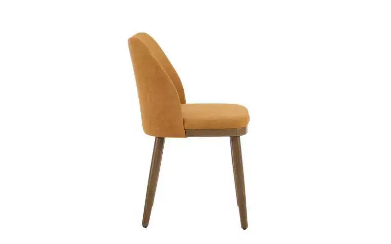 Chaises de salle à manger tapissées en tissu Ginger