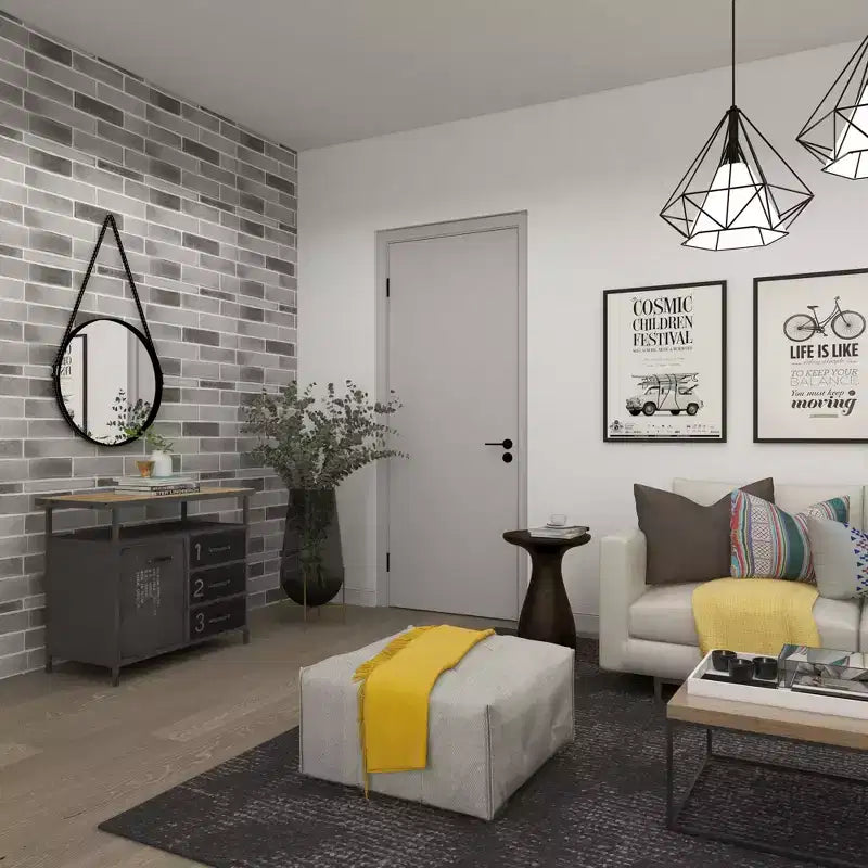 Armoire utilitaire en métal avec plateau en bois gris acier : Cadre en fer de style industriel