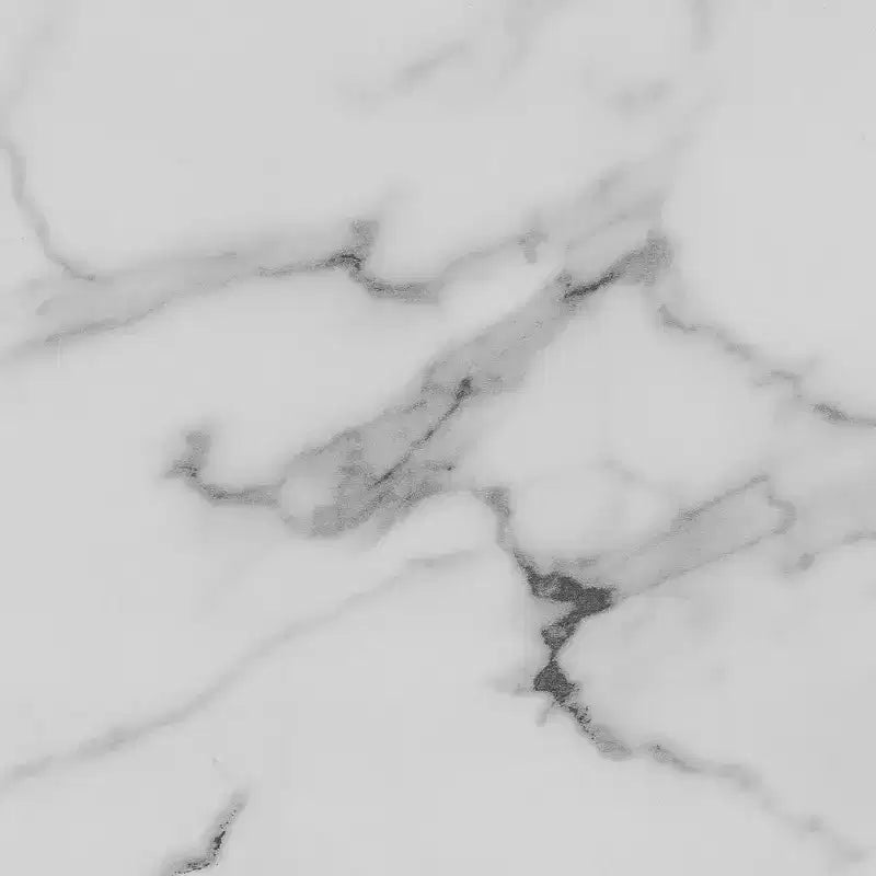 Meuble Imprimante avec Étagères en Faux Marbre Blanc