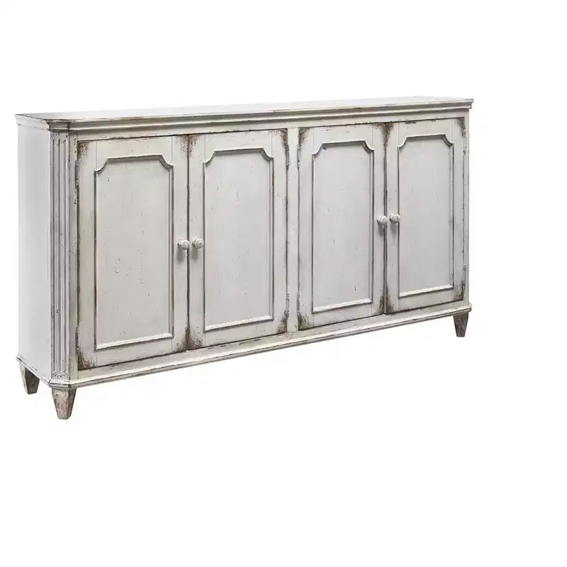 Decorative Storage Cabinets Natura - Signature Design by Ashley: Farmhouse Style Sideboard Wood Veneer Surface 4 Doors