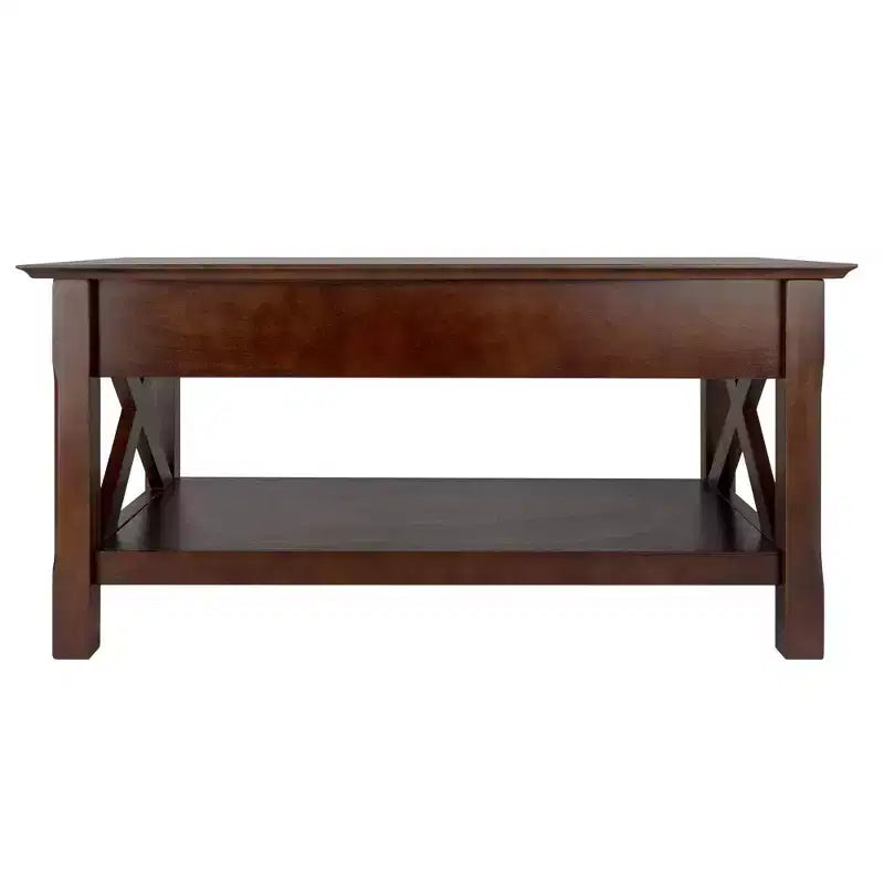 Table basse avec 2 tiroirs - Cappuccino