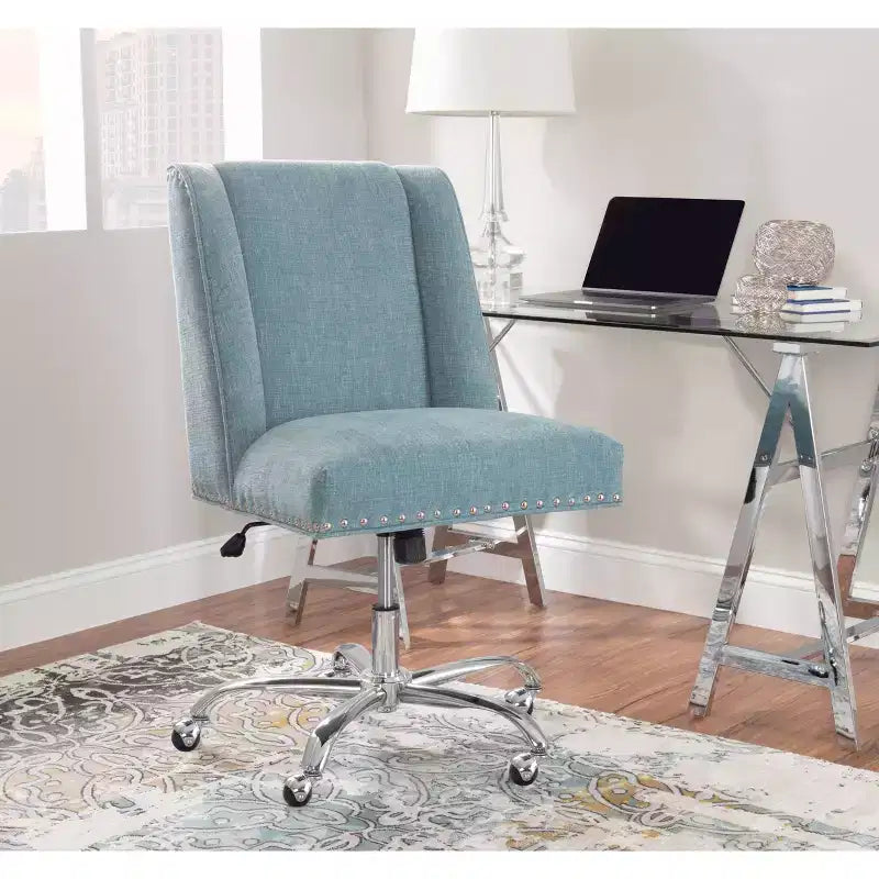 Chaise de Bureau Simple avec Décoration de Rivets