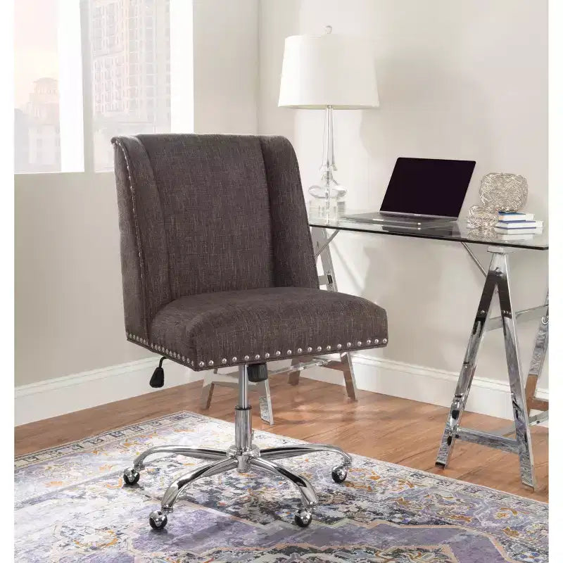 Chaise de Bureau Simple avec Décoration de Rivets