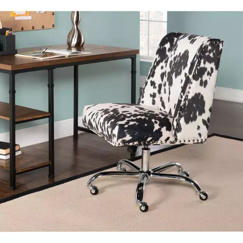 Chaise de Bureau Simple avec Décoration de Rivets