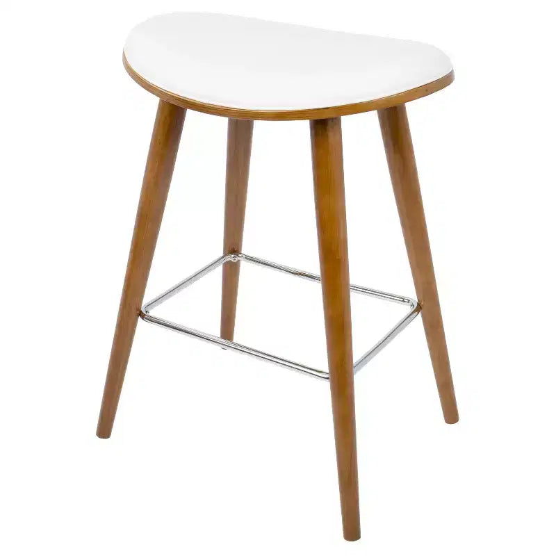 Tabourets de bar à hauteur de comptoir avec assise en similicuir