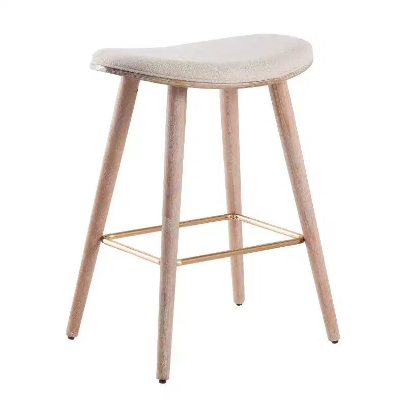 Tabourets de bar à hauteur de comptoir avec assise en similicuir