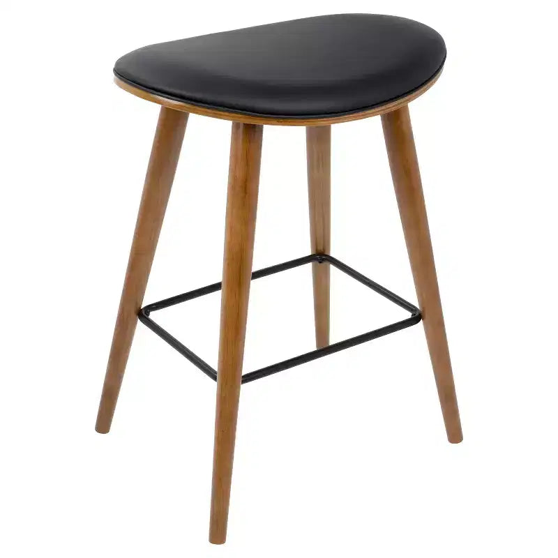 Tabourets de bar à hauteur de comptoir avec assise en similicuir