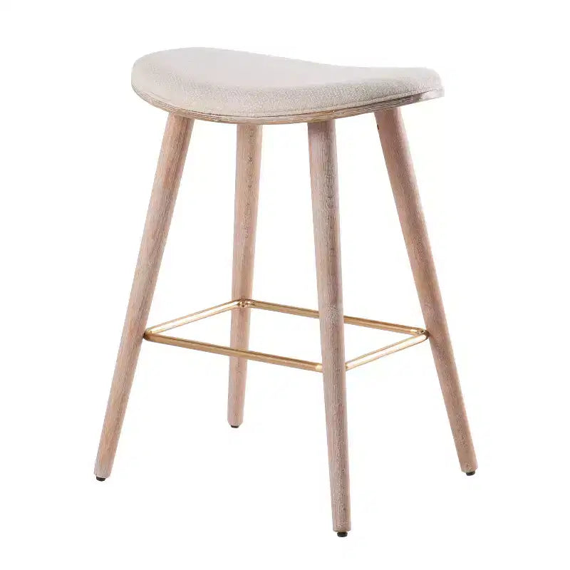 Tabourets de bar à hauteur de comptoir avec assise en similicuir