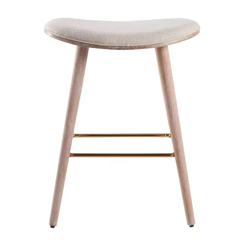 Tabourets de bar à hauteur de comptoir avec assise en similicuir