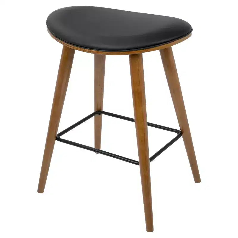 Tabourets de bar à hauteur de comptoir avec assise en similicuir
