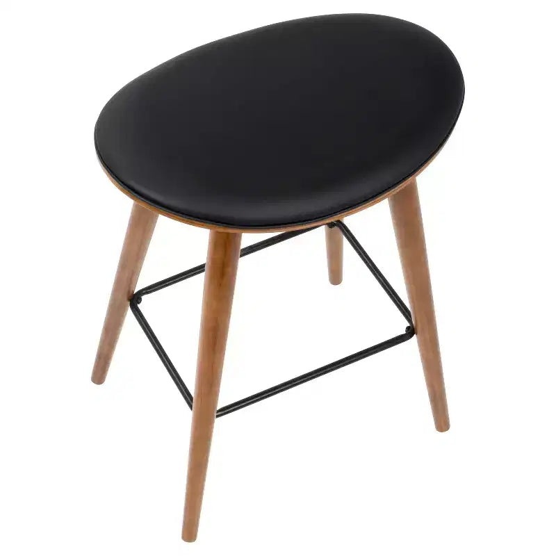 Tabourets de bar à hauteur de comptoir avec assise en similicuir