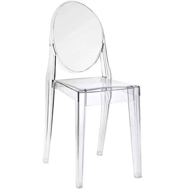 Chaise de salle à manger transparente