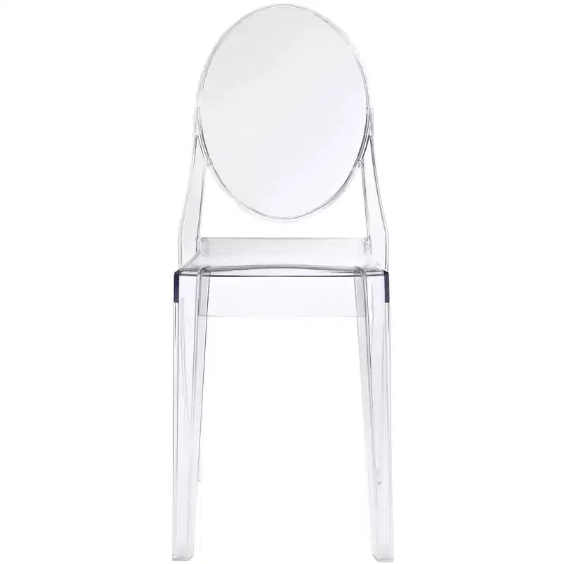 Chaise de salle à manger transparente
