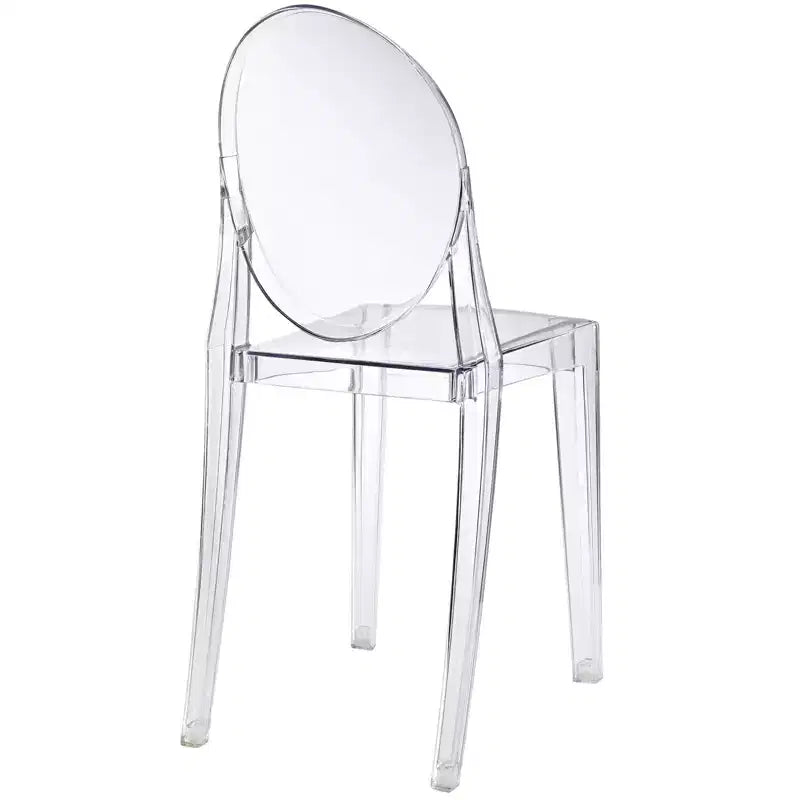 Chaise de salle à manger transparente