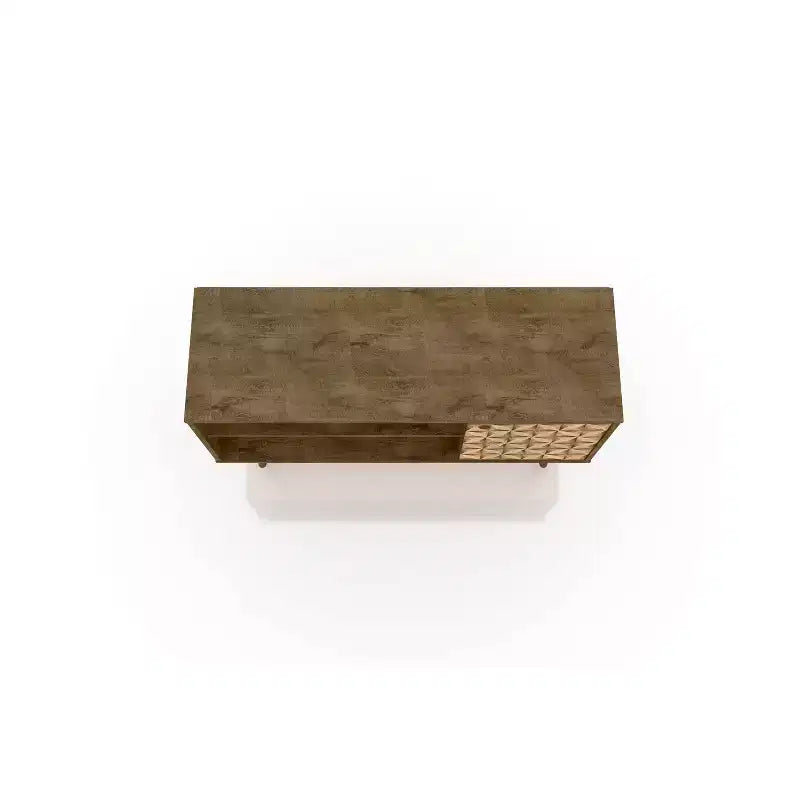 Meuble TV Mid-Century Moderne avec 2 étagères et 1 porte