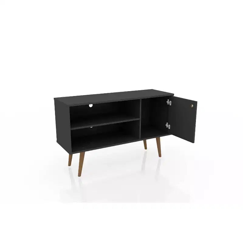 Meuble TV Mid-Century Moderne avec 2 étagères et 1 porte