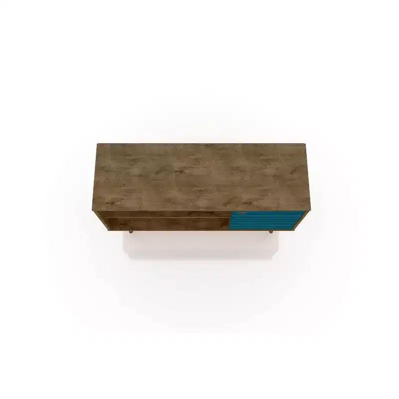 Meuble TV Mid-Century Moderne avec 2 étagères et 1 porte