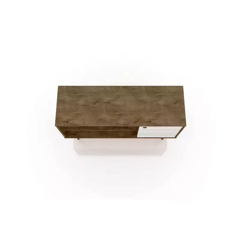 Meuble TV Mid-Century Moderne avec 2 étagères et 1 porte