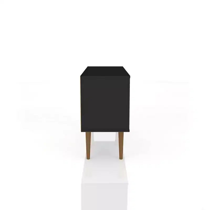 Meuble TV Mid-Century Moderne avec 2 étagères et 1 porte