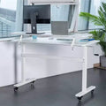 Bureau debout avec étagère à pince