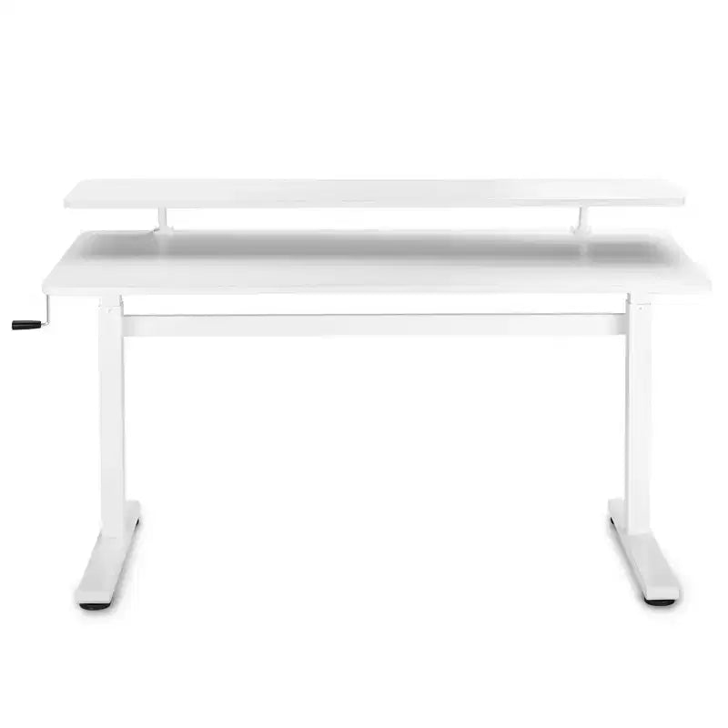 Bureau debout avec étagère à pince