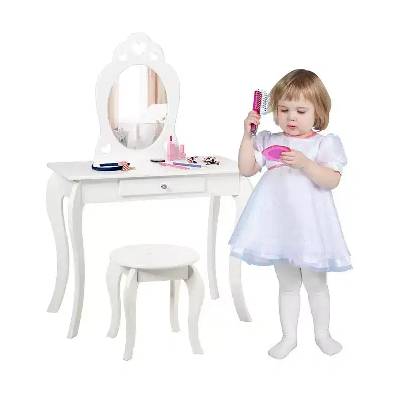 Table de Maquillage Coiffeuse Princesse pour Enfants