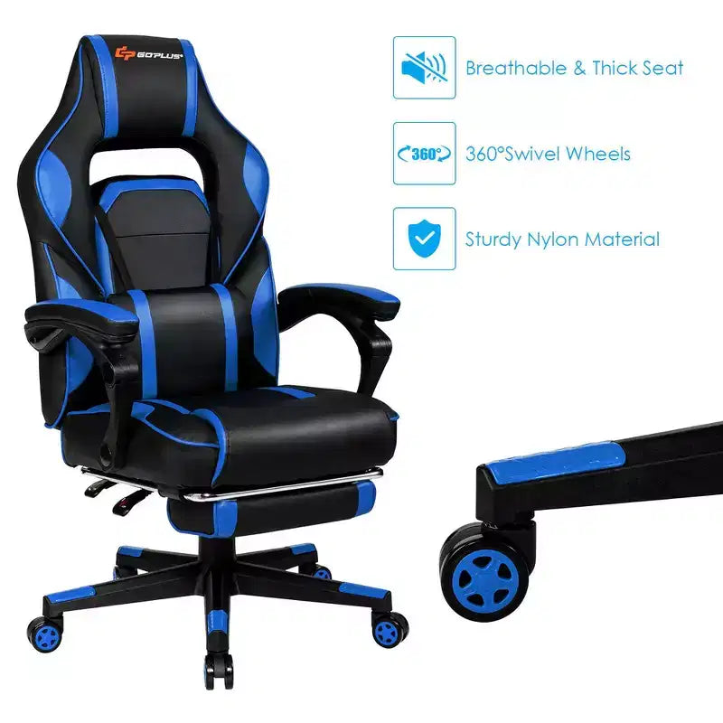 Chaise de bureau gamer inclinable massante