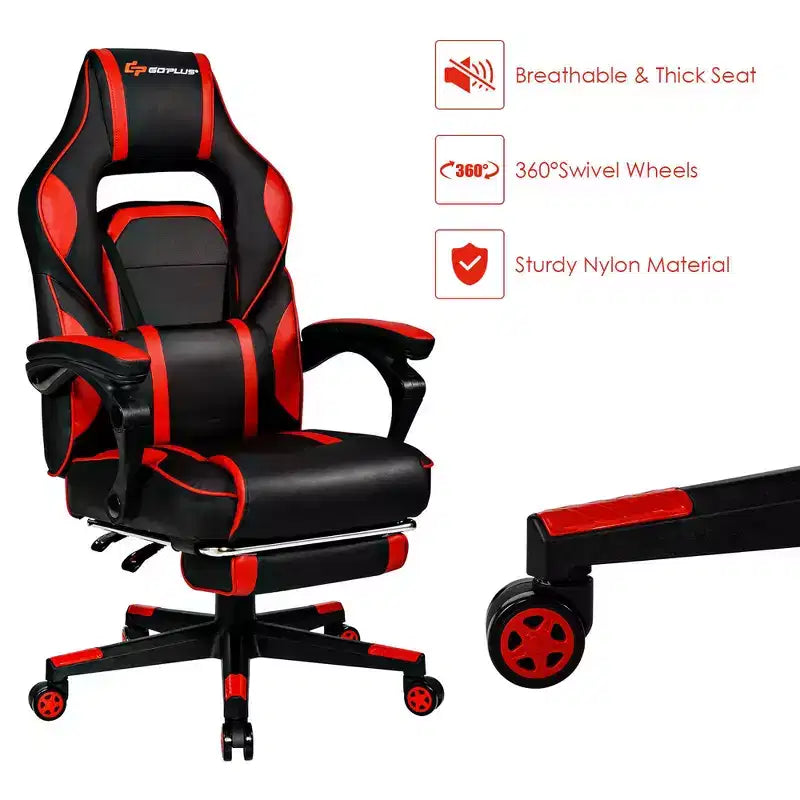 Chaise de bureau gamer inclinable massante