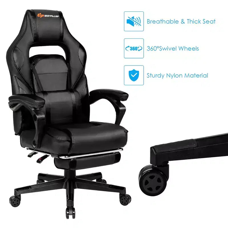 Chaise de bureau gamer inclinable massante