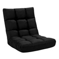 Costway Adjustable 14-Position Floor Chair Folding Lazy Gaming Sofa Lounge Chair Gray\\Blue\\ Coffee