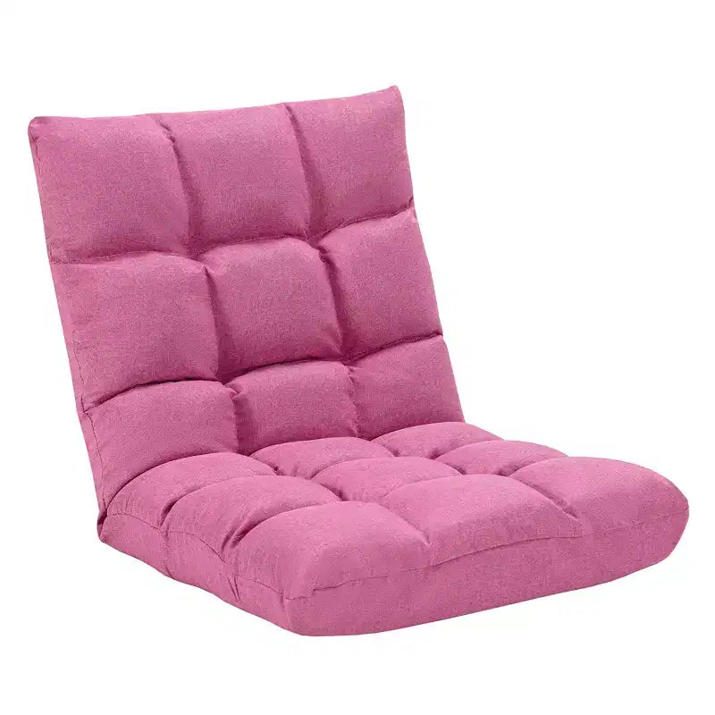 Chaise de sol réglable 14 positions, fauteuil de jeu paresseux pliant, chaise longue