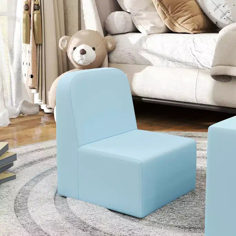 Canapé convertible et table et chaise 2-en-1 multifonctionnel pour enfants