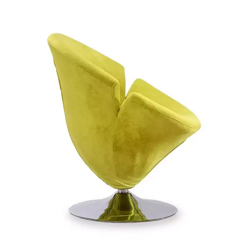Fauteuil pivotant en velours Tulip