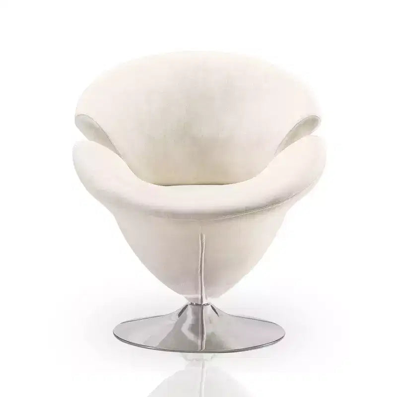 Fauteuil pivotant en velours Tulip