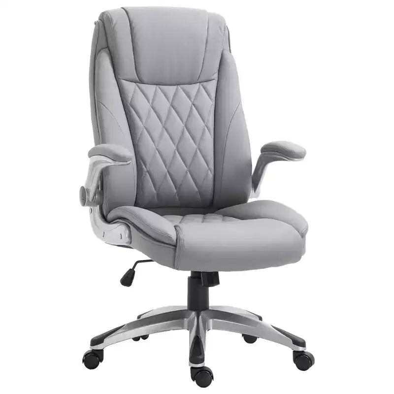 Chaise de bureau ergonomique pivotante à 360° à dossier haut