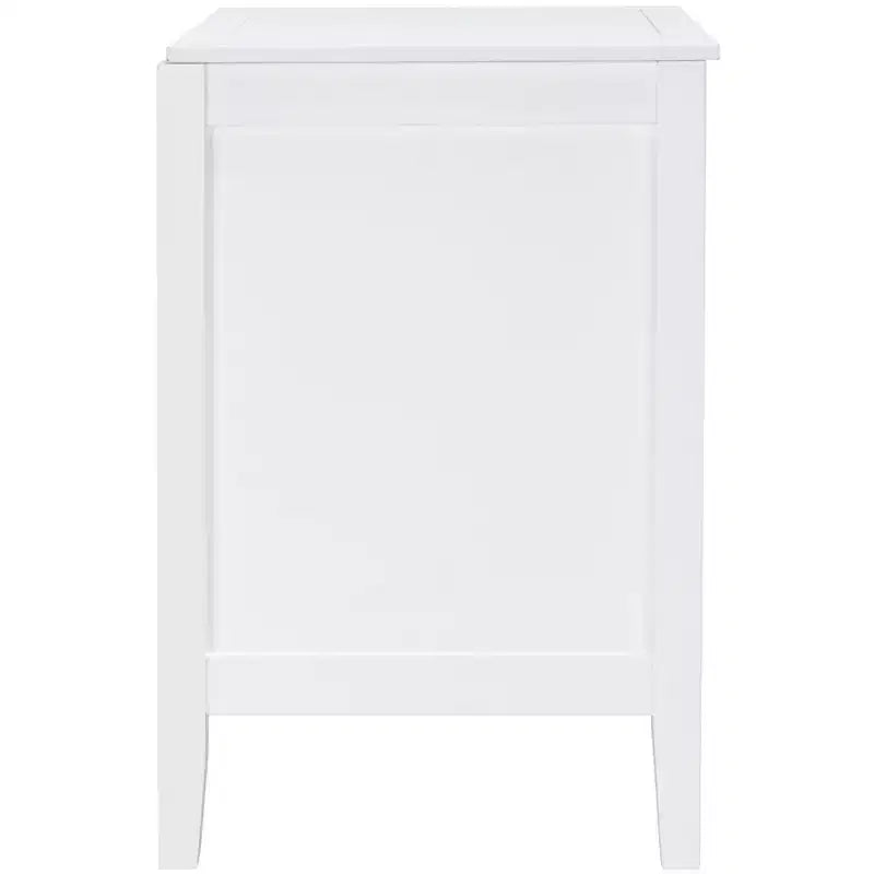 Table de chevet 2 tiroirs blanche