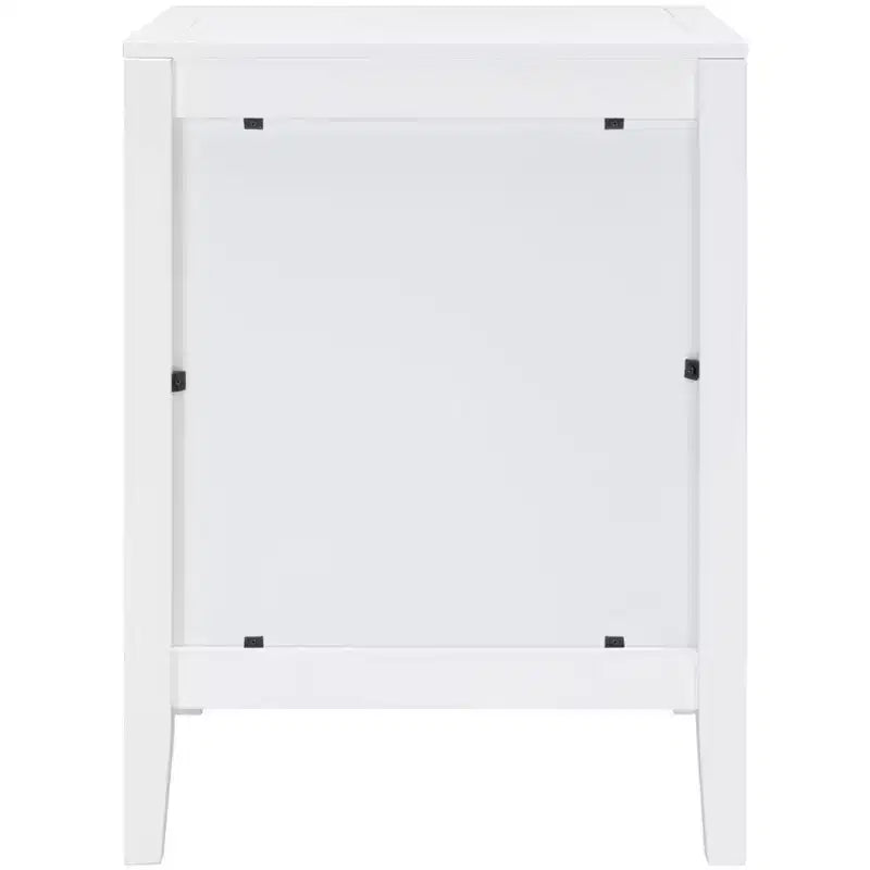 Table de chevet 2 tiroirs blanche