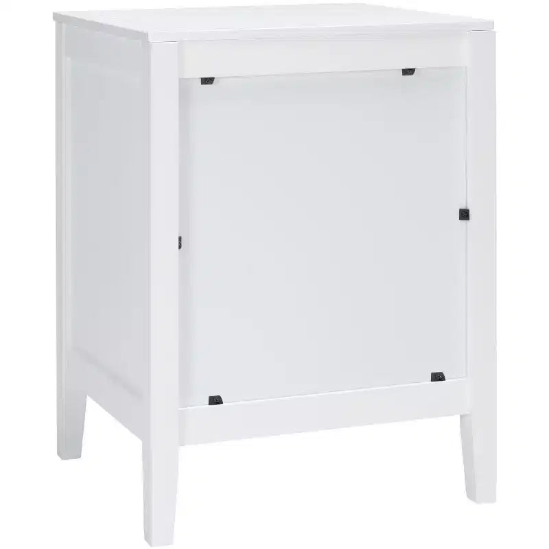 Table de chevet 2 tiroirs blanche