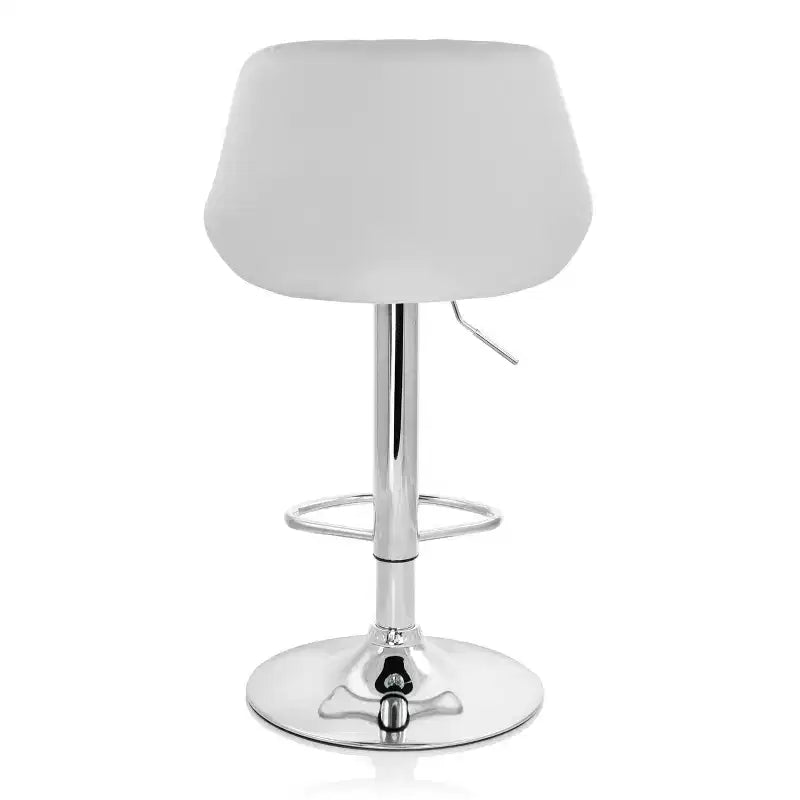 Tabouret de bar en similicuir surpiqué en losanges