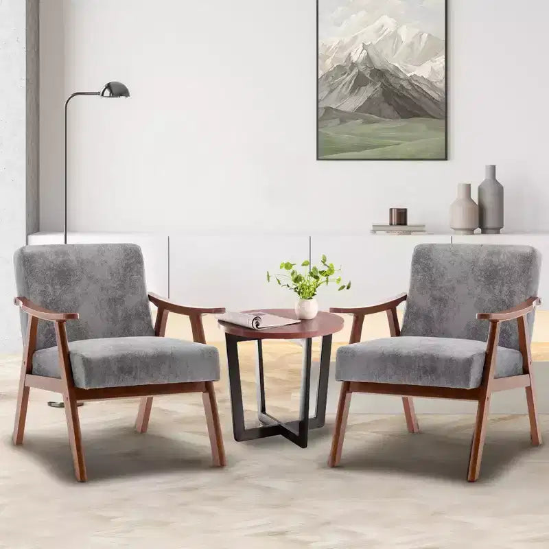 Fauteuil en Velours Accent Chaises Modernes du Milieu du Siècle Fauteuil de Lecture